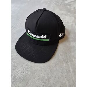 Kawasaki Snapback Hat Cap OSFM Black Green New Era 9FIFTY